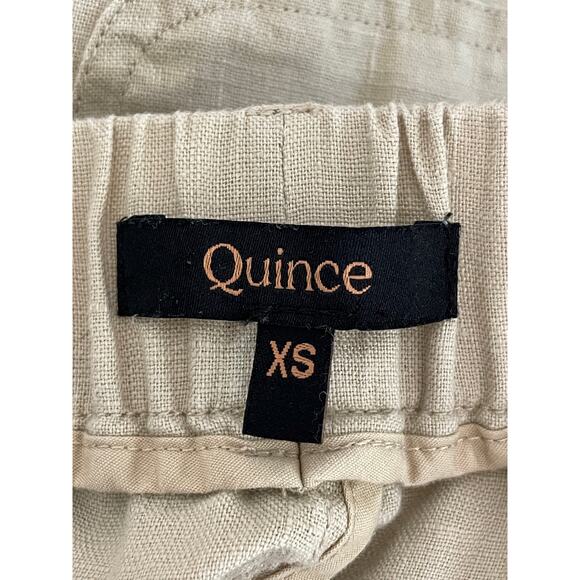 Quince 100% European Linen Pants Driftwood Bridge XS Beachy Lagenlook Resort - Picture 9 of 11